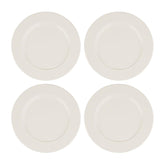 Bonna China Banquet dia.9.25"  Round Warm White Porcelain Plate (Set of 4)